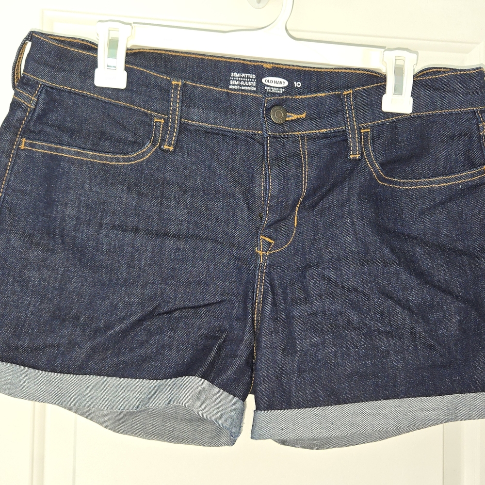 Old Navy Jean Shorts Rolled Hem Casual
